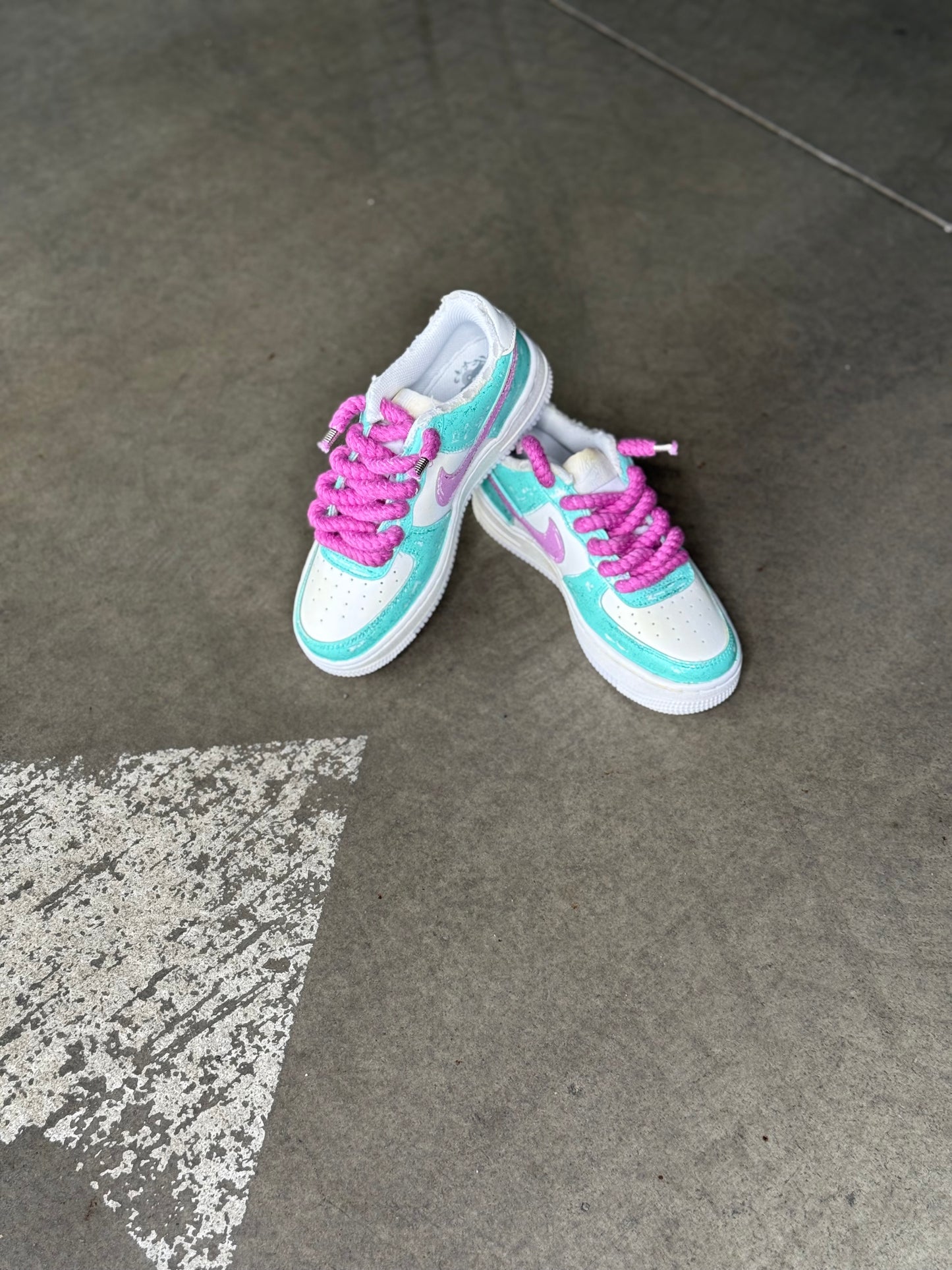 NIKE AIR FORCE 1 GLITTER AQUAMARINE