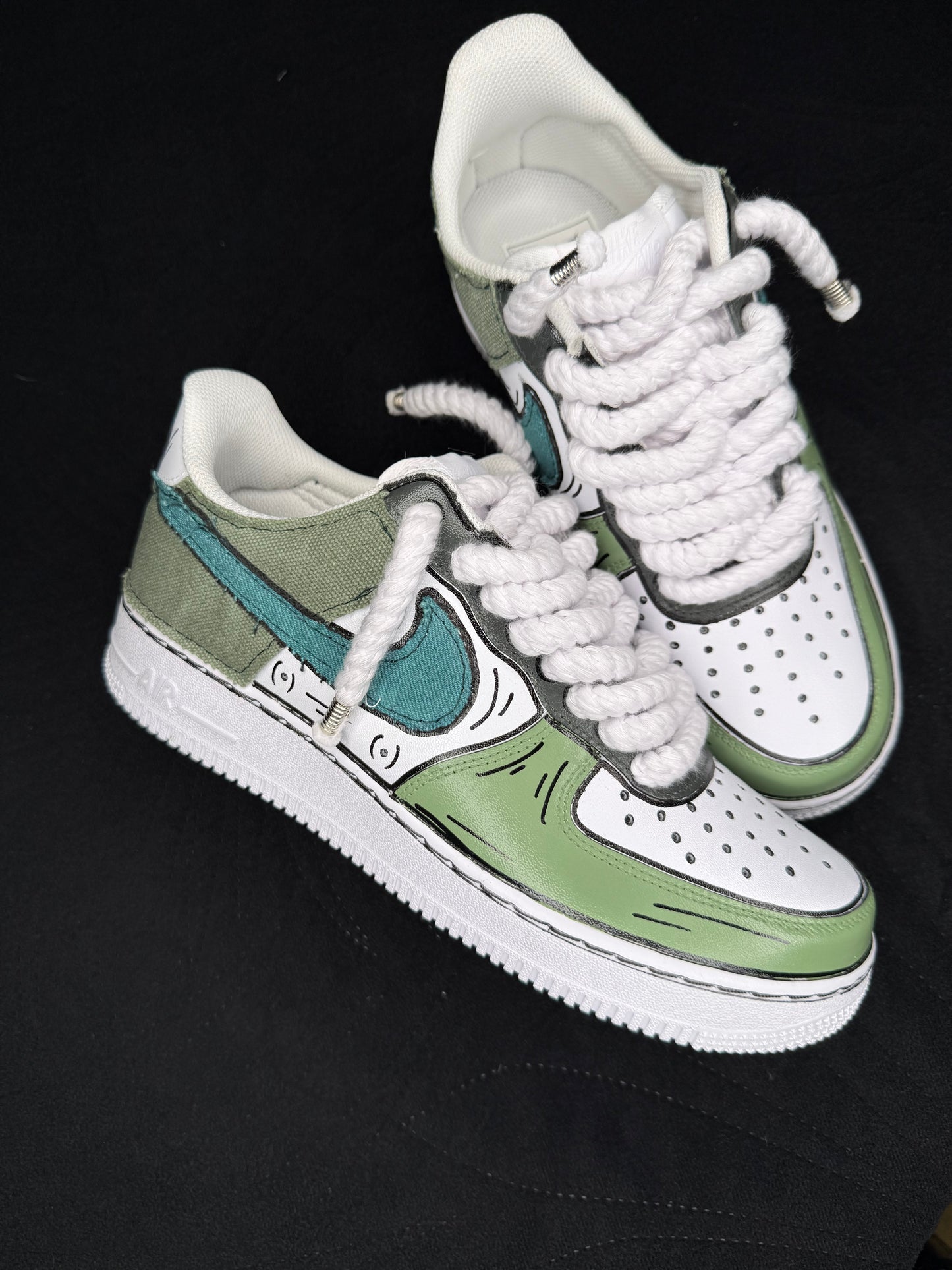 NIKE AIR FORCE 1 COMICCS DENIM GREEN