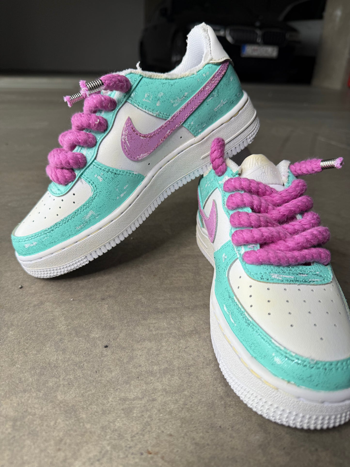 NIKE AIR FORCE 1 GLITTER AQUAMARINE