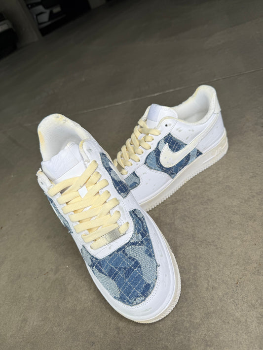 NIKE AIR FORCE 1 JEANS KRÉM