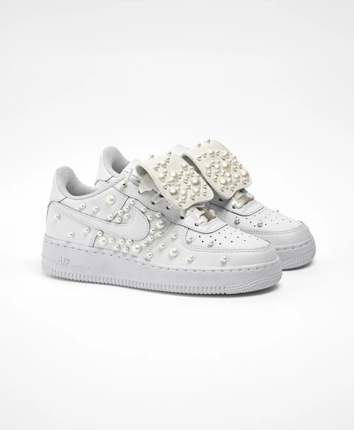 NIKE AIR FORCE 1 - PERLA - LINGUETTA IN PELLE