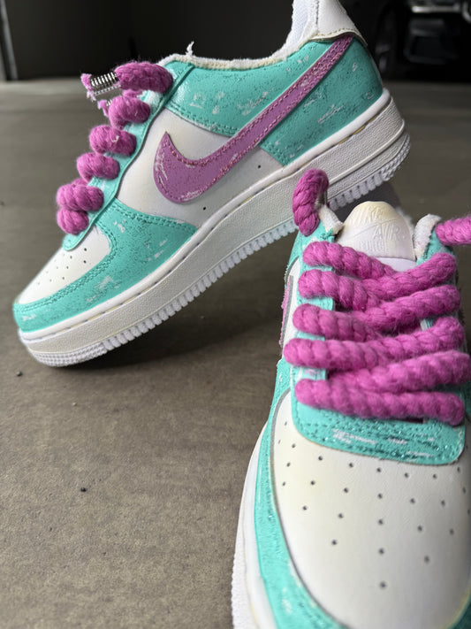 NIKE AIR FORCE 1 GLITTER AQUAMARINE