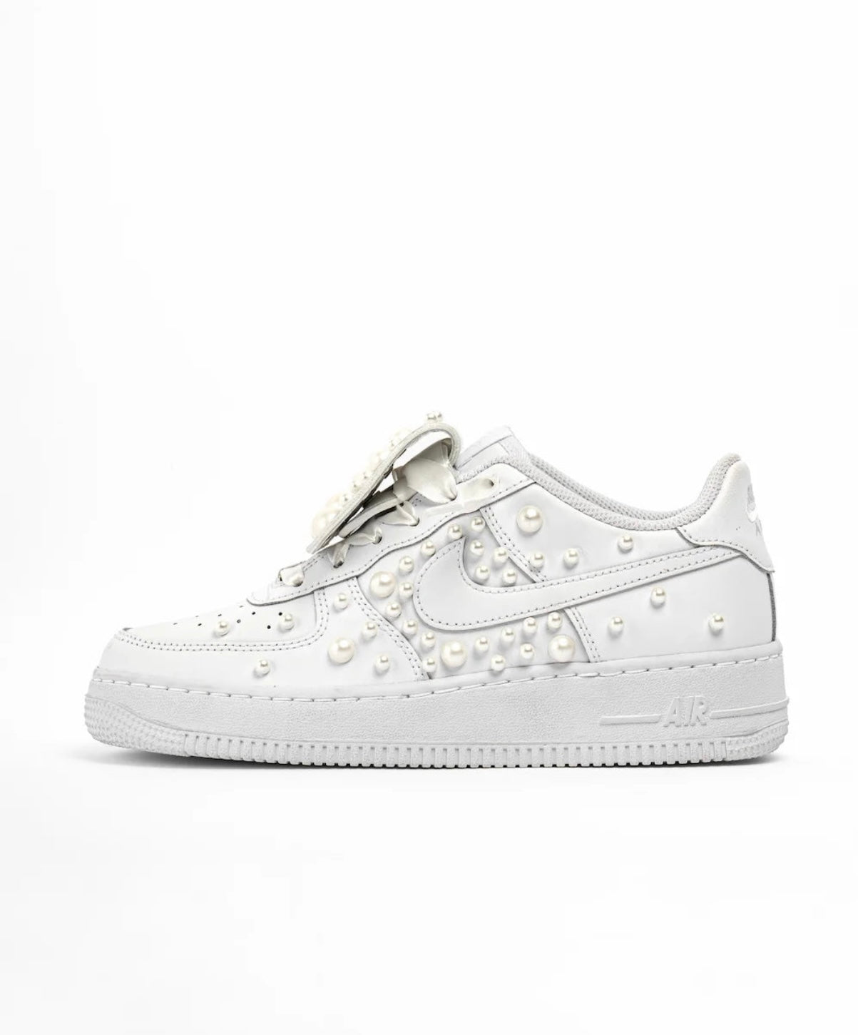 NIKE AIR FORCE 1 - PERLA - LINGUETTA IN PELLE